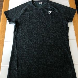 Gymshark Critical 2.0 T-Shirt - Dark Green Print